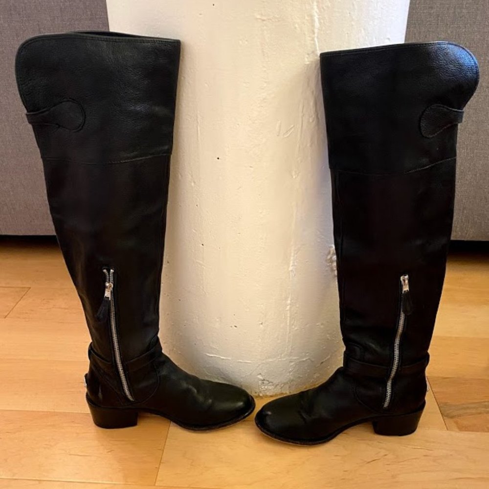 GENTLY USED - COACH PHILLIS OVER-THE-KNEE BOOTS